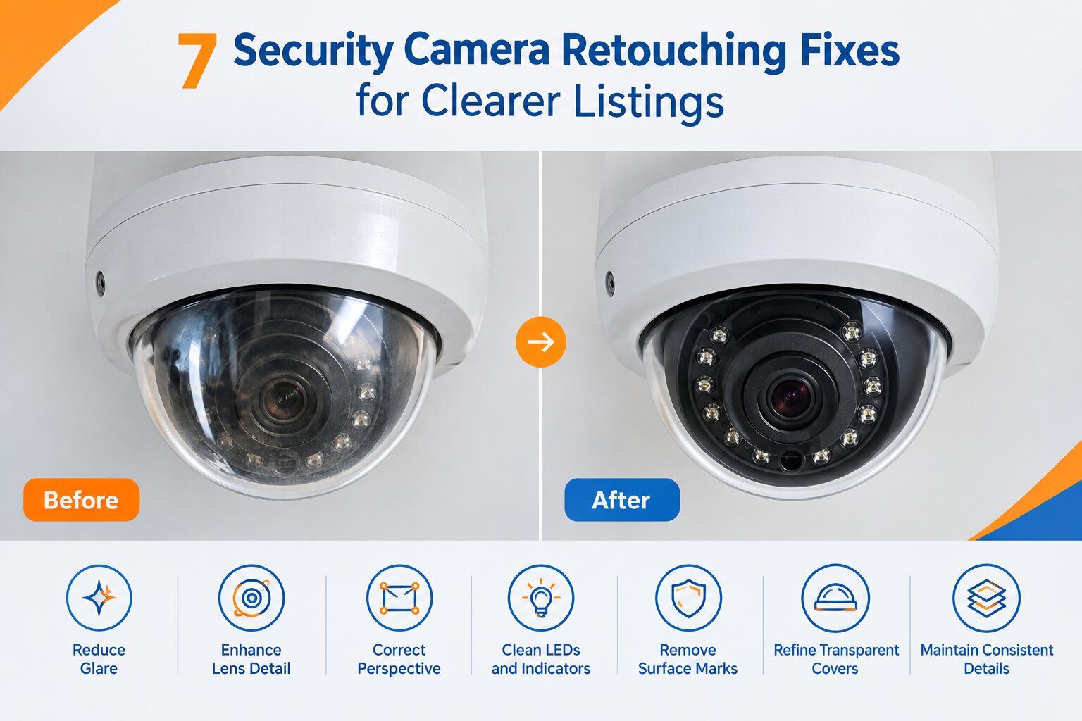 7 Retouching Fixes for Security Cameras Listing Photography
