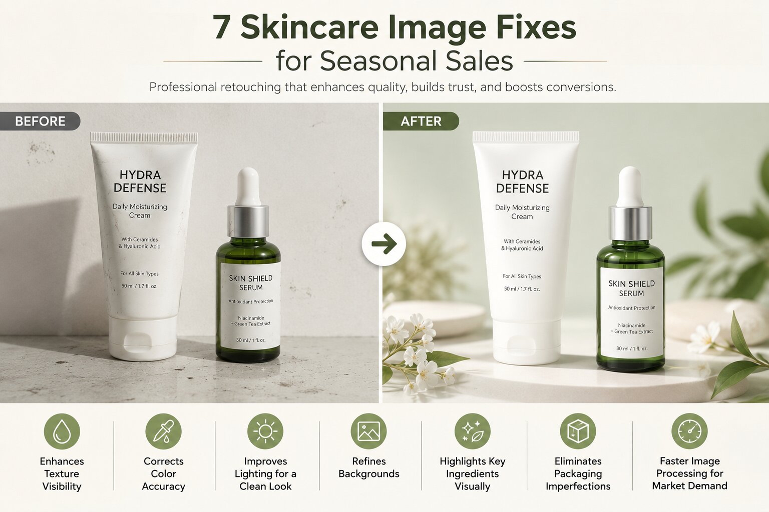 7 Skincare Image Fixes for Seasonal Sales